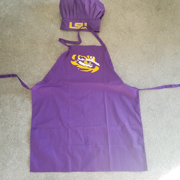 LSU Apron & Chef Hat - Picture 3 of 7